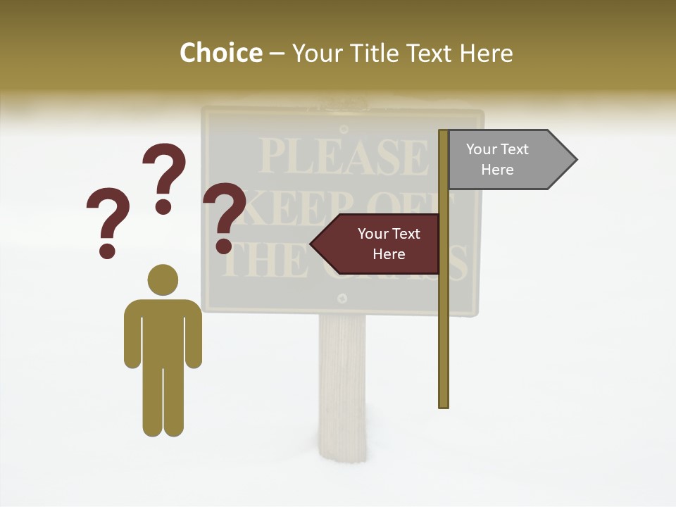 Touching Aging Finger PowerPoint Template