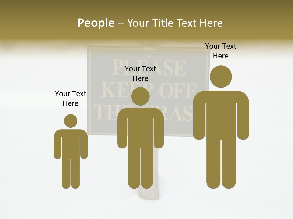 Touching Aging Finger PowerPoint Template