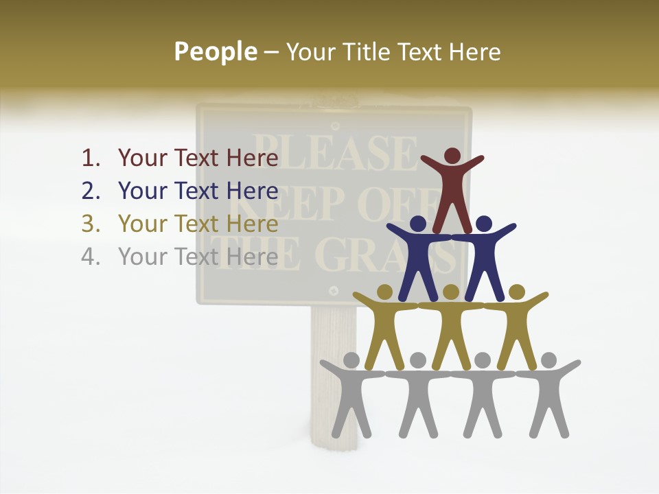 Touching Aging Finger PowerPoint Template