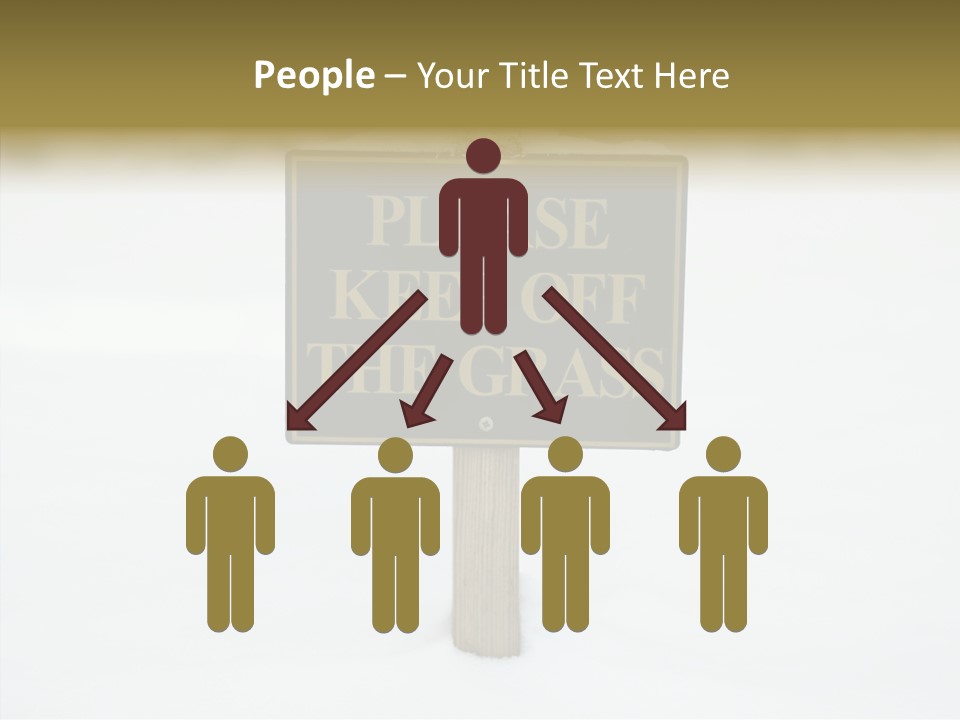 Touching Aging Finger PowerPoint Template