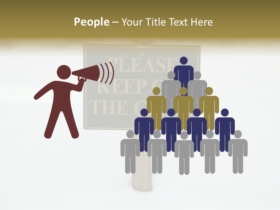 Touching Aging Finger PowerPoint Template