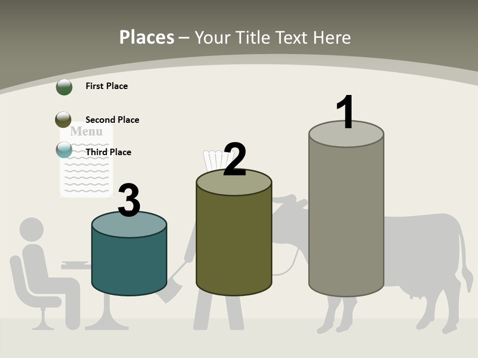 White Young Caregiver PowerPoint Template