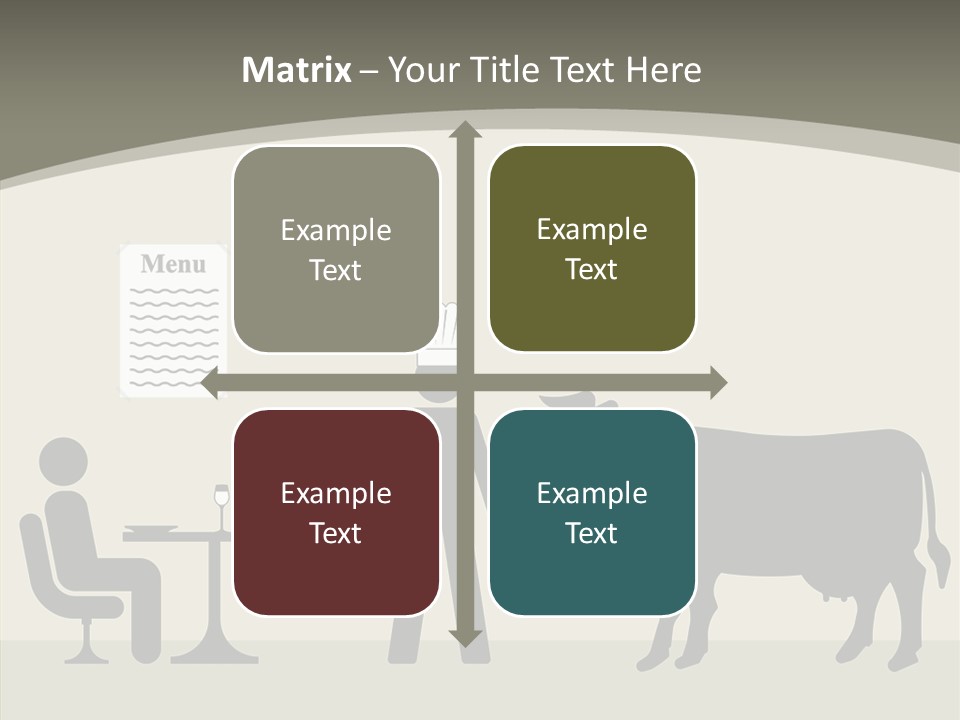 White Young Caregiver PowerPoint Template
