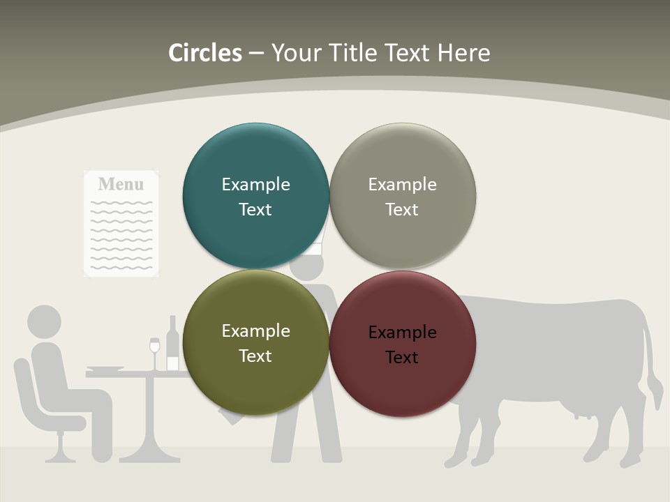 White Young Caregiver PowerPoint Template