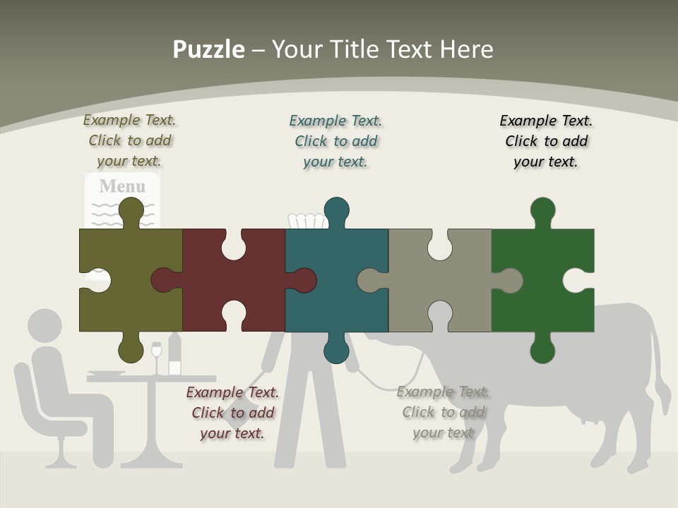 White Young Caregiver PowerPoint Template