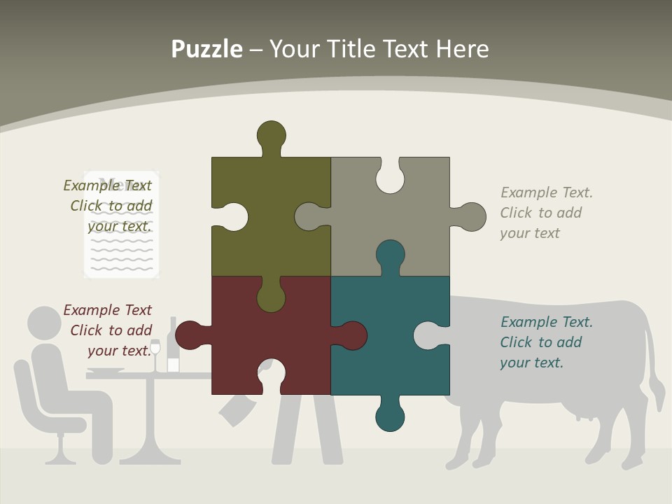 White Young Caregiver PowerPoint Template