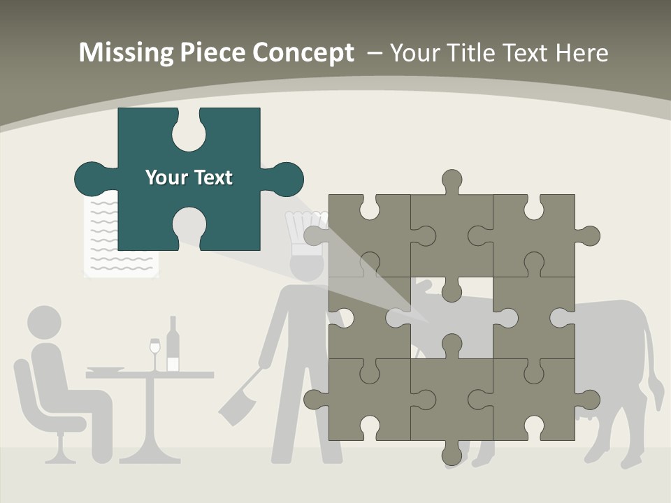 White Young Caregiver PowerPoint Template