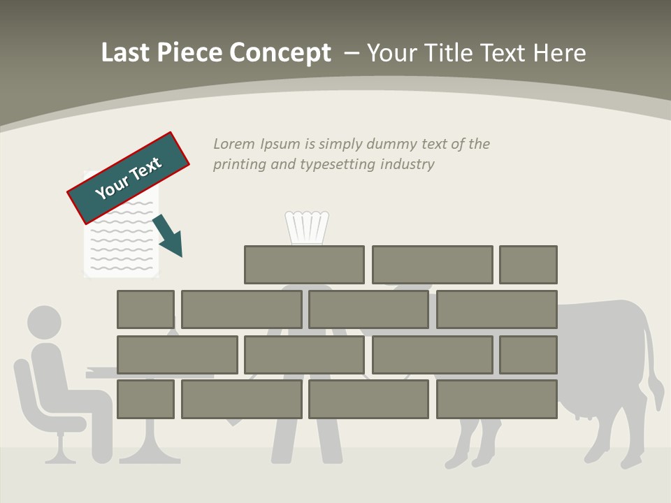 White Young Caregiver PowerPoint Template