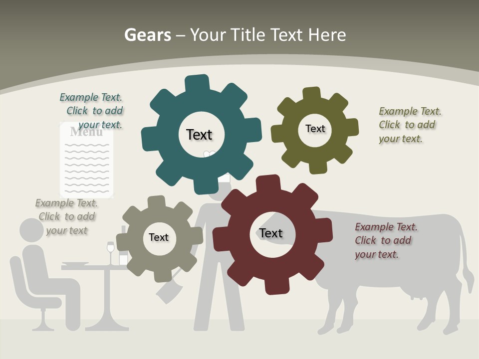 White Young Caregiver PowerPoint Template