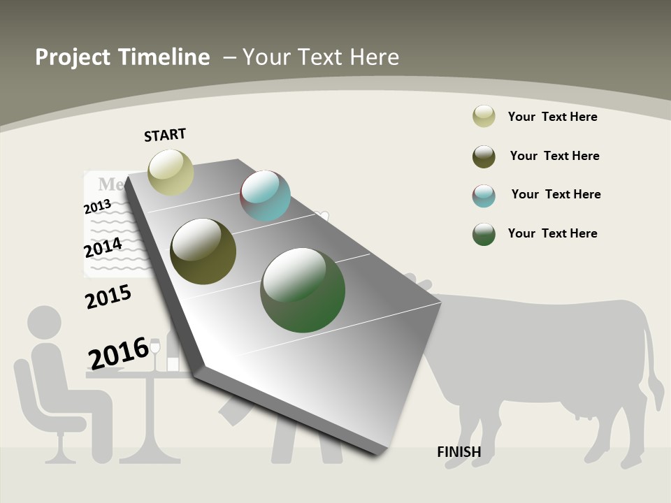 White Young Caregiver PowerPoint Template