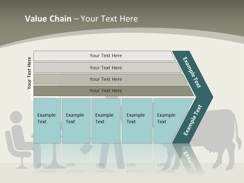 White Young Caregiver PowerPoint Template