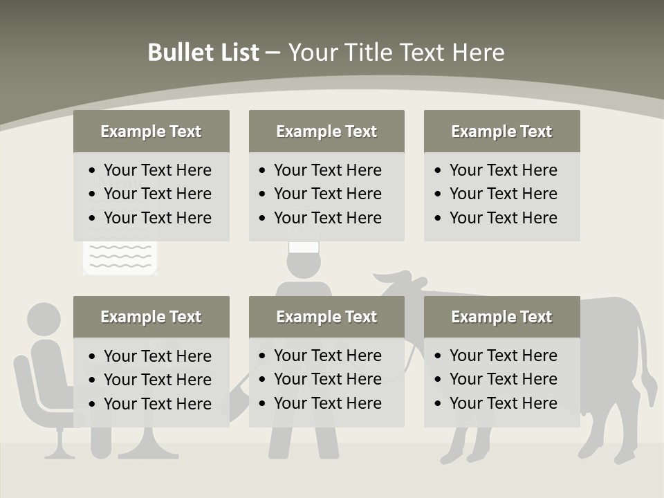White Young Caregiver PowerPoint Template