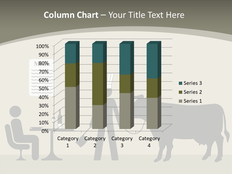 White Young Caregiver PowerPoint Template