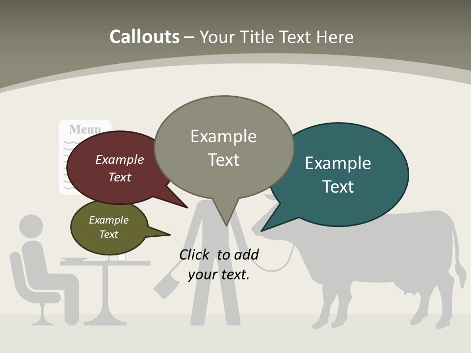 White Young Caregiver PowerPoint Template
