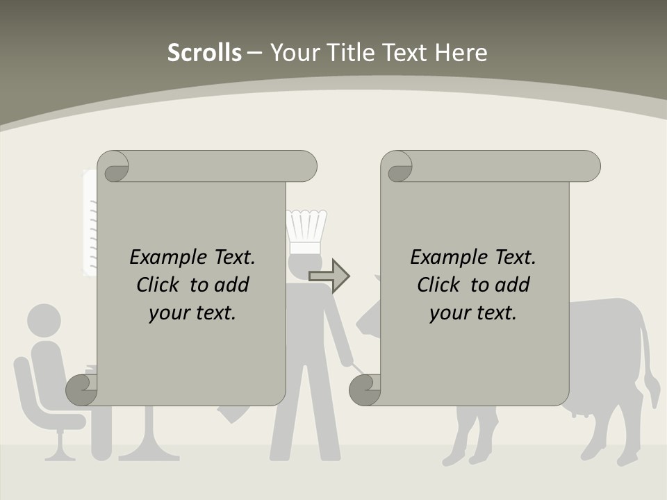 White Young Caregiver PowerPoint Template