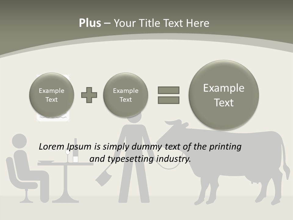 White Young Caregiver PowerPoint Template