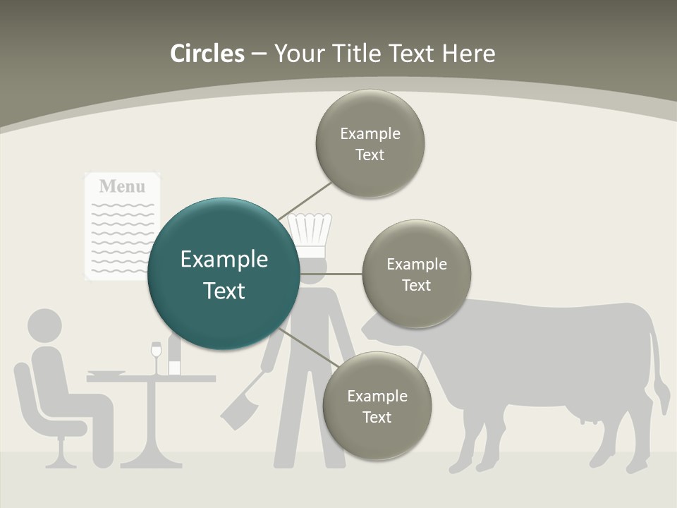 White Young Caregiver PowerPoint Template