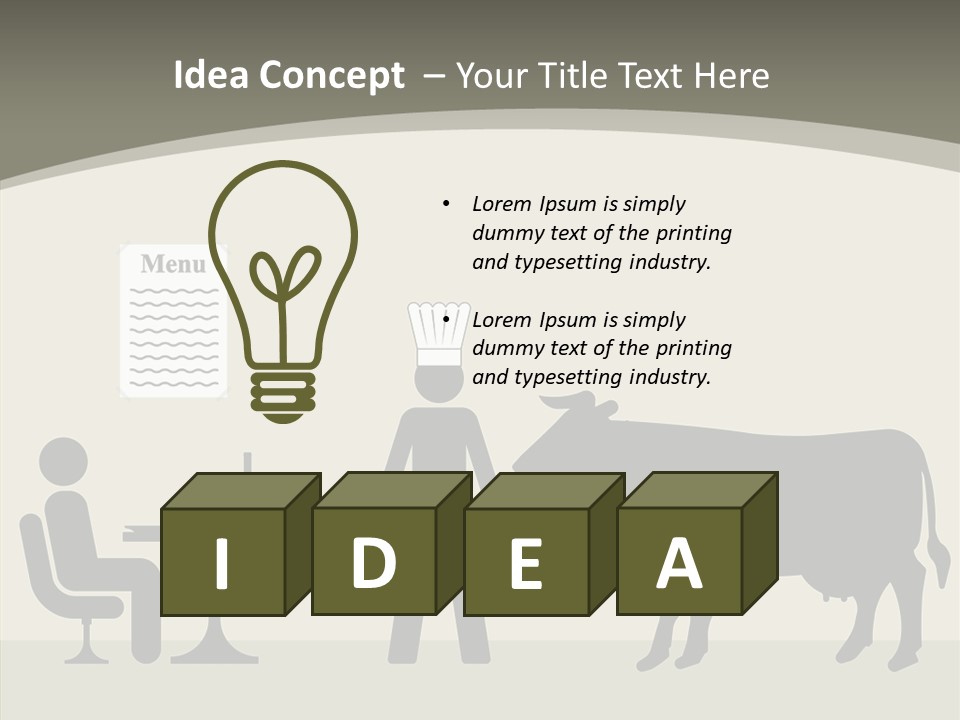 White Young Caregiver PowerPoint Template