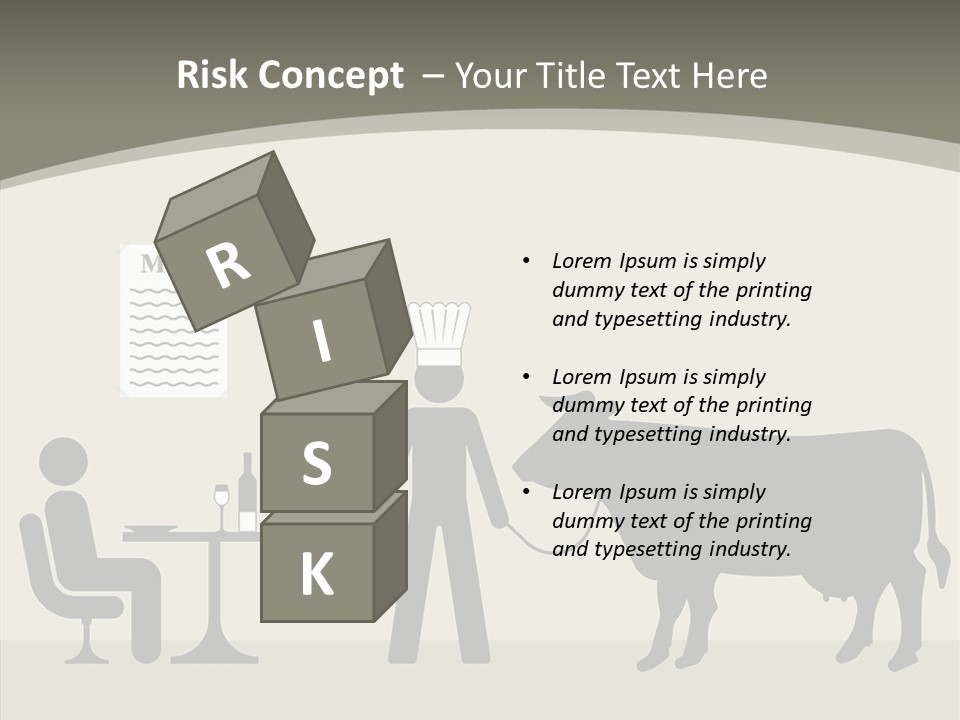 White Young Caregiver PowerPoint Template