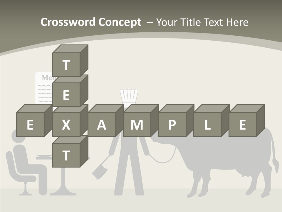 White Young Caregiver PowerPoint Template