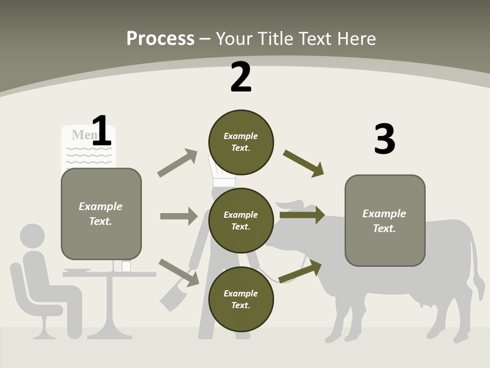 White Young Caregiver PowerPoint Template