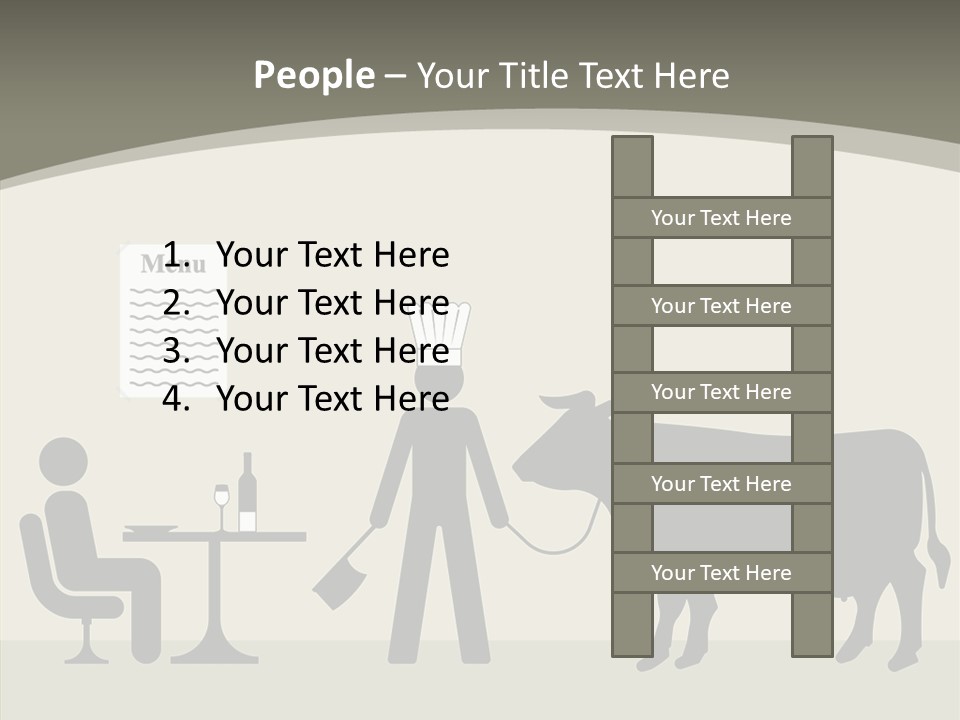 White Young Caregiver PowerPoint Template