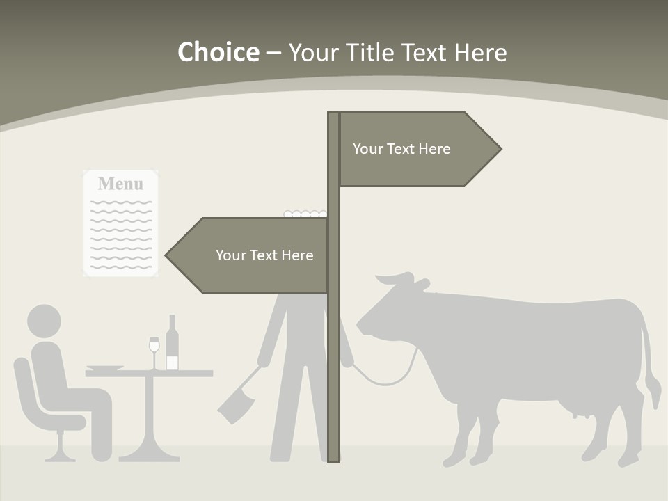 White Young Caregiver PowerPoint Template