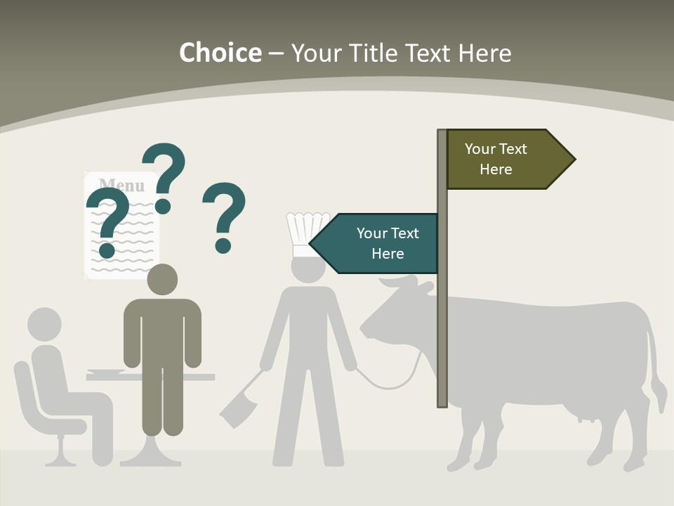 White Young Caregiver PowerPoint Template