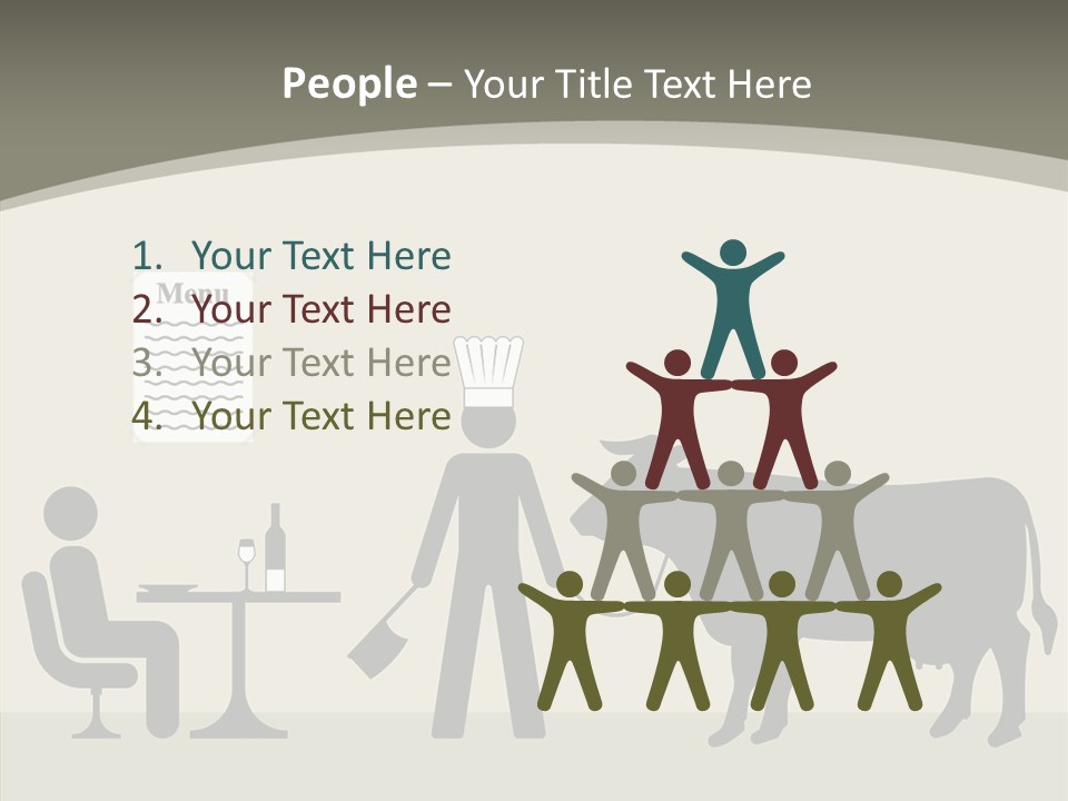 White Young Caregiver PowerPoint Template