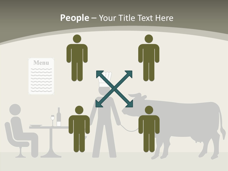 White Young Caregiver PowerPoint Template