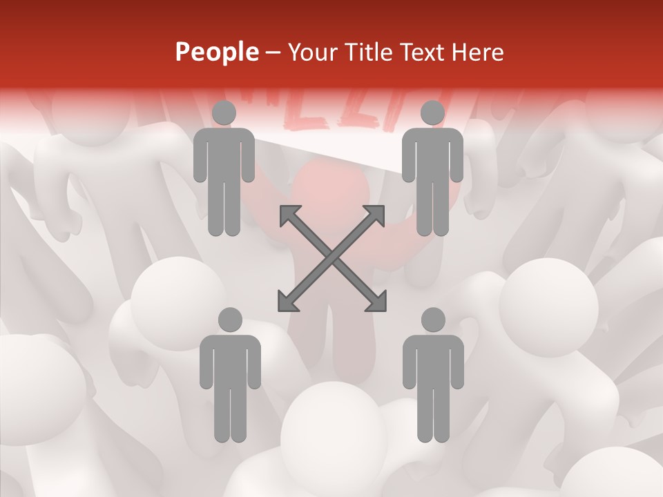 Touching White Background Holding Hands PowerPoint Template