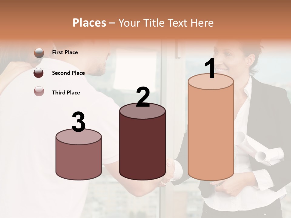 White Grandmother Old PowerPoint Template