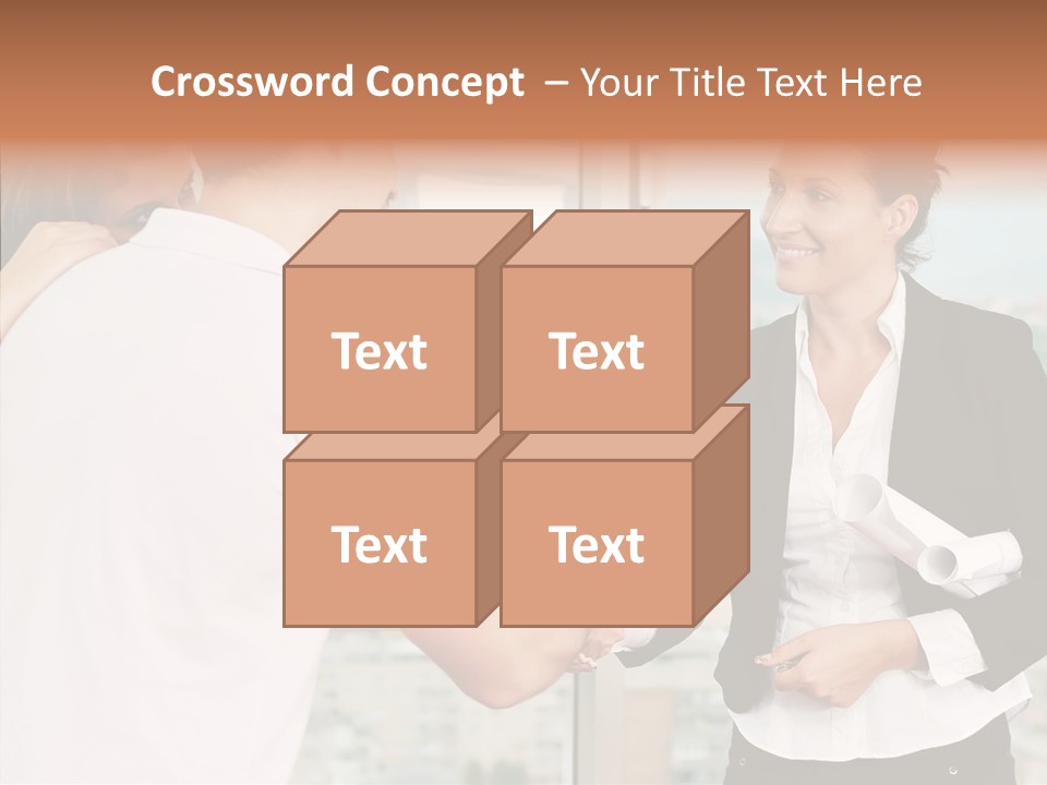 White Grandmother Old PowerPoint Template