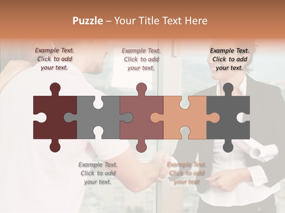 White Grandmother Old PowerPoint Template