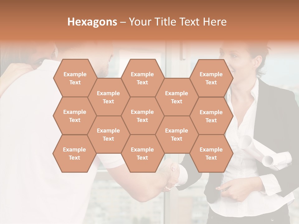 White Grandmother Old PowerPoint Template