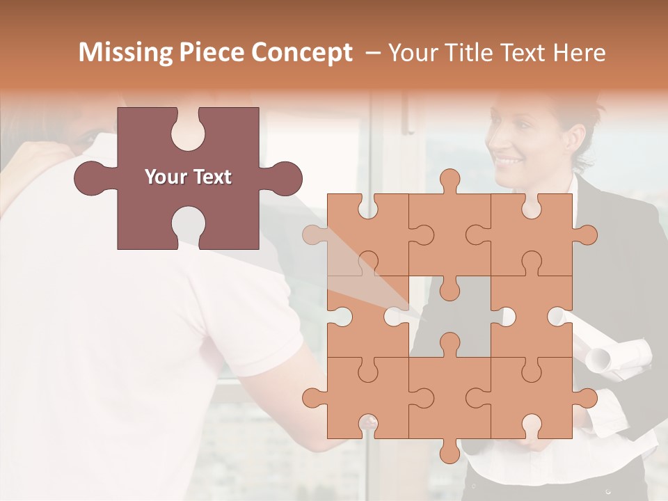 White Grandmother Old PowerPoint Template