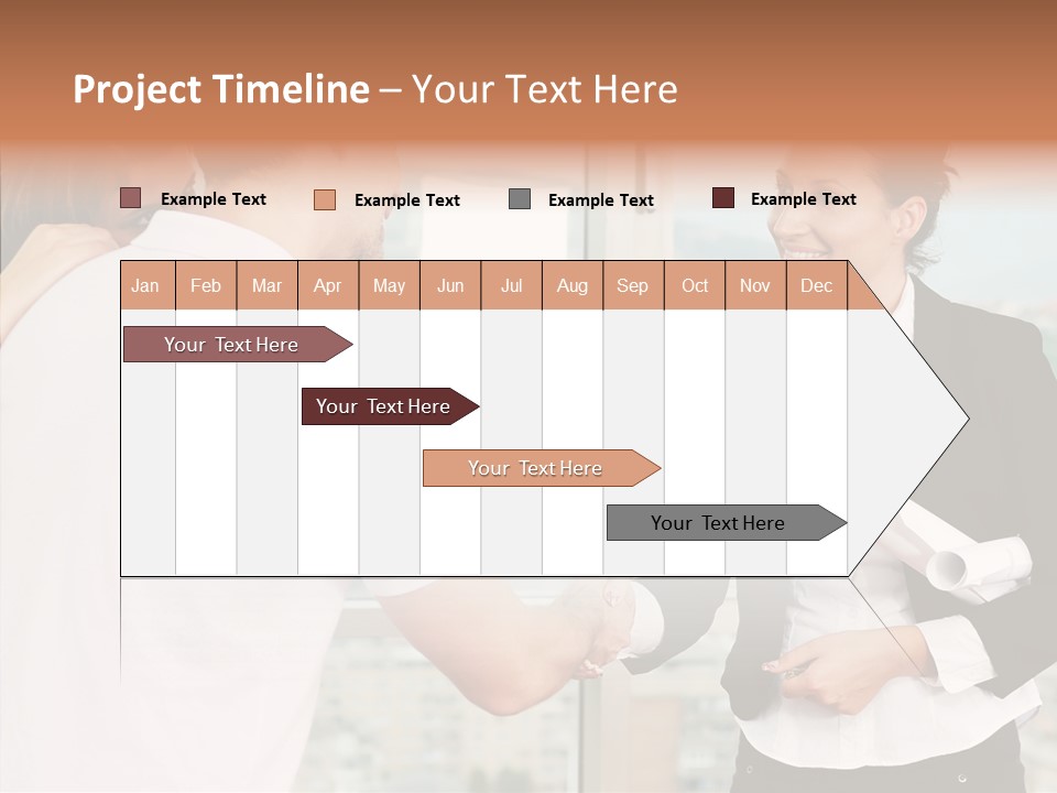 White Grandmother Old PowerPoint Template