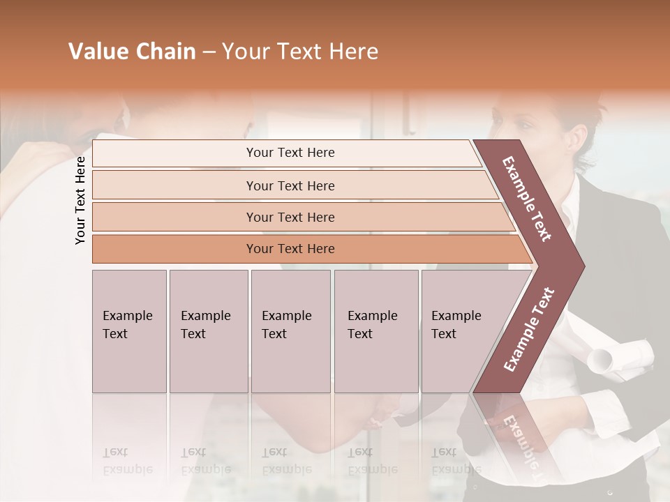 White Grandmother Old PowerPoint Template