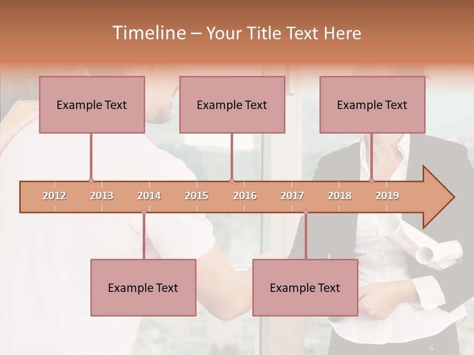 White Grandmother Old PowerPoint Template