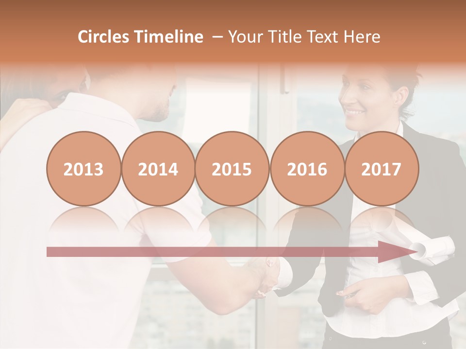 White Grandmother Old PowerPoint Template