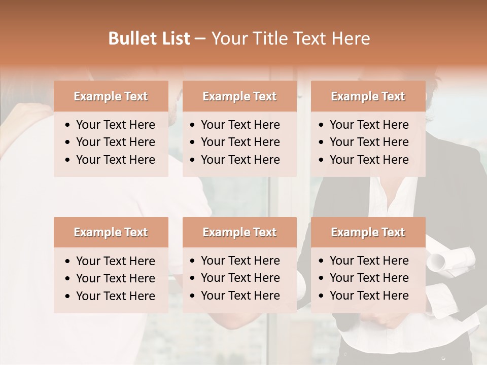 White Grandmother Old PowerPoint Template