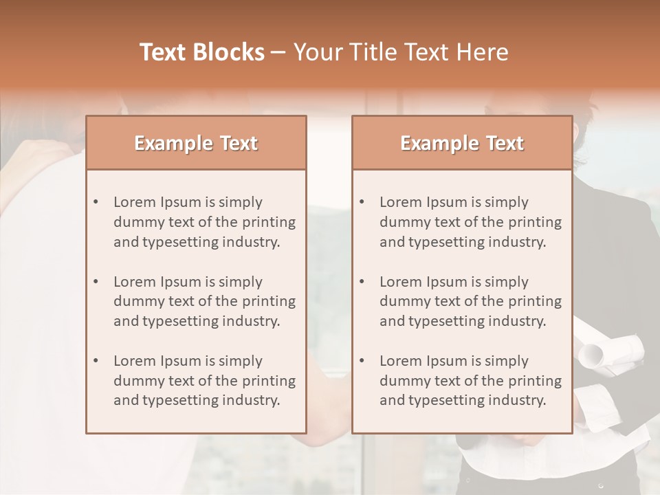 White Grandmother Old PowerPoint Template