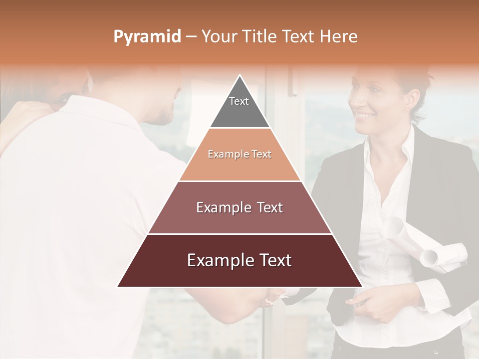 White Grandmother Old PowerPoint Template