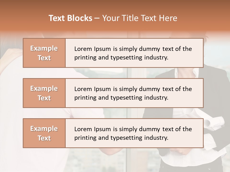 White Grandmother Old PowerPoint Template