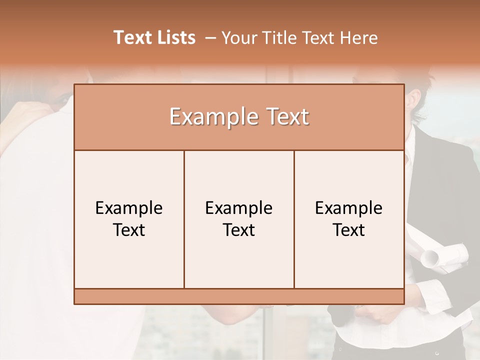 White Grandmother Old PowerPoint Template