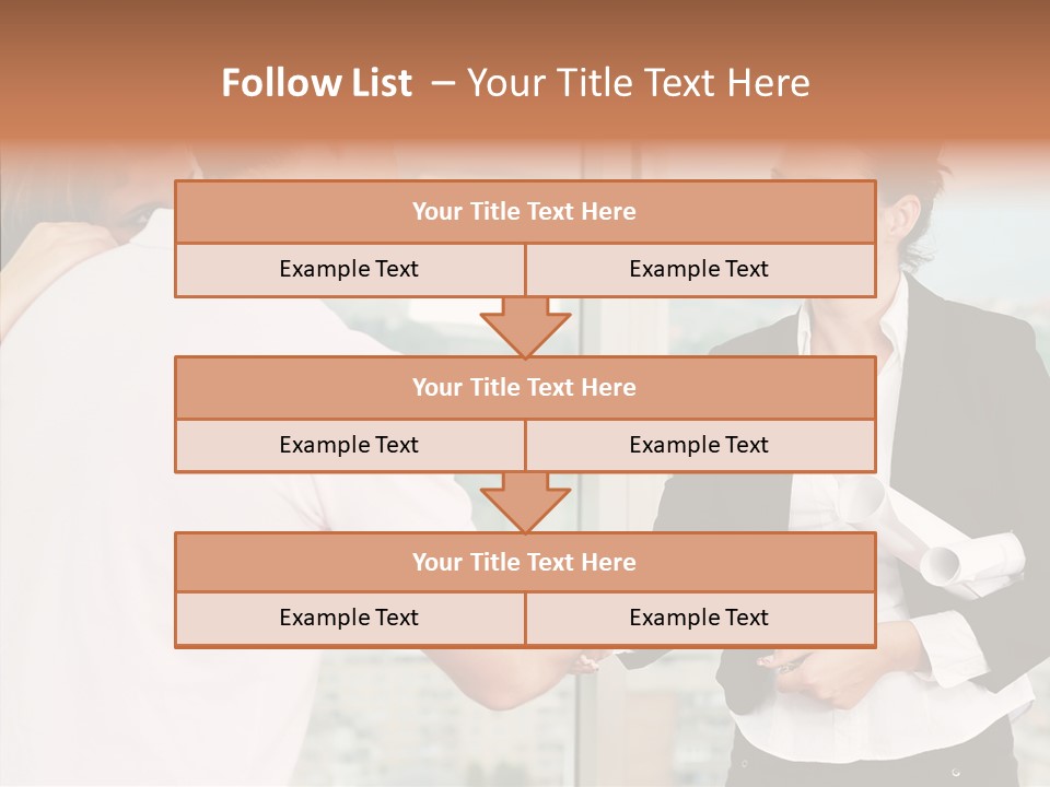 White Grandmother Old PowerPoint Template