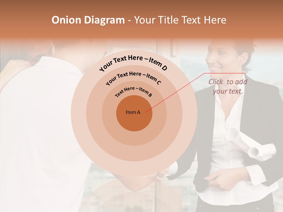 White Grandmother Old PowerPoint Template