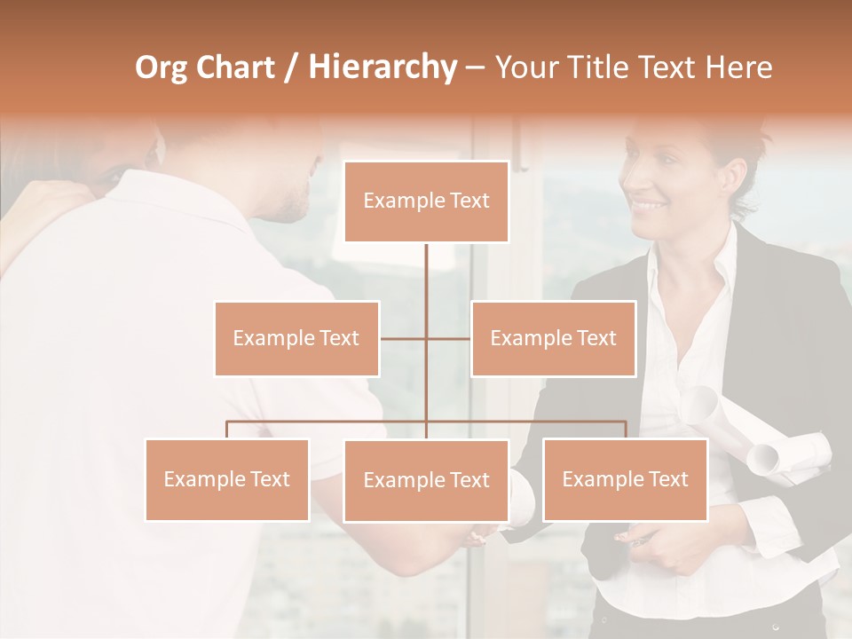 White Grandmother Old PowerPoint Template