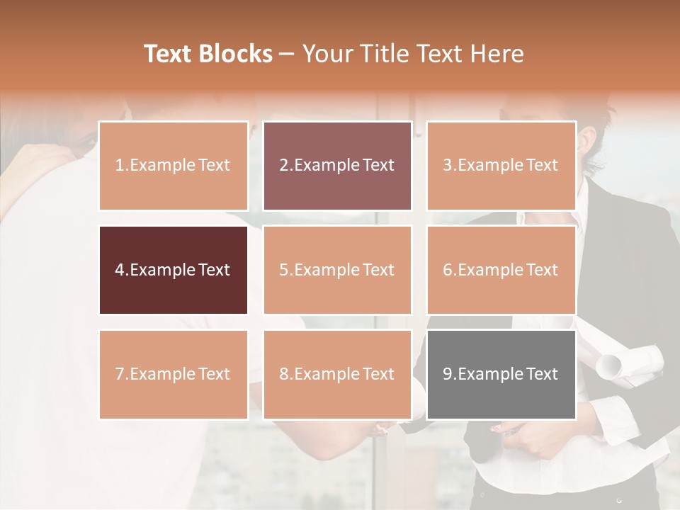 White Grandmother Old PowerPoint Template