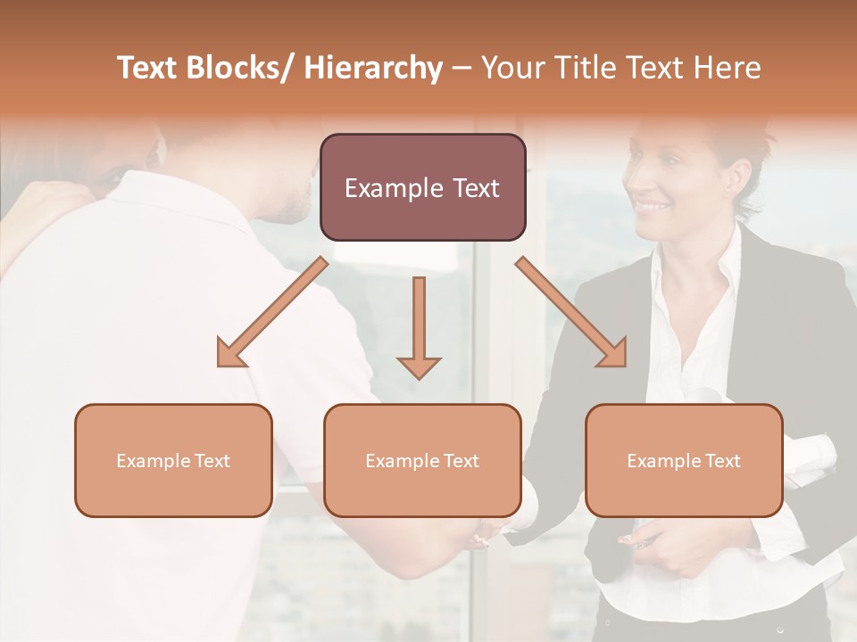 White Grandmother Old PowerPoint Template